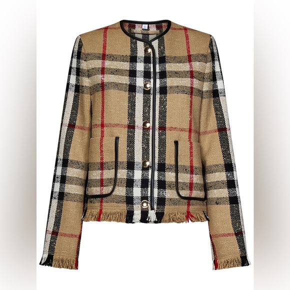 Burberry check tweed jacket - Picture 1 of 3